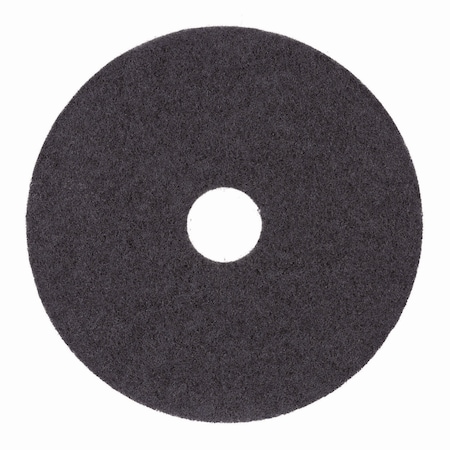 Boardwalk Stripping Floor Pads, 12" Diameter, Black, PK5 BWK4012BLA